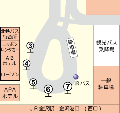 駅前（バス停）